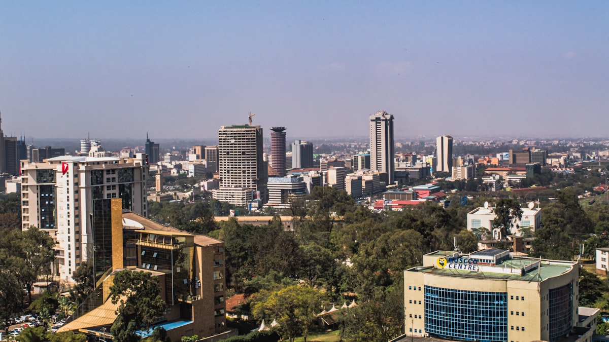 Nairobi city skyline — renting a car in Kenya as an American traveler